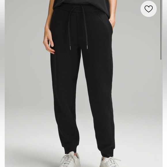 Black Scuba Lululemon Sweatpants joggers - Picture 2 of 4